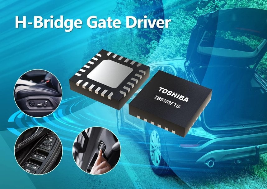 Toshiba samples gate driver IC for automotive brushed DC motors